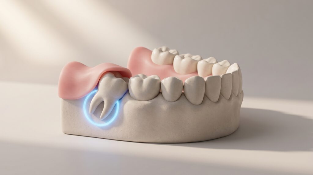 Illustration for: Wisdom Teeth and Pericoronitis: What Barrie Patients Should Know