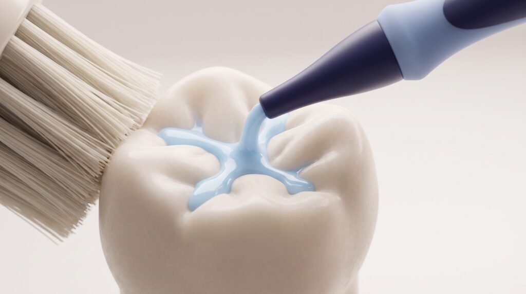 Illustration for: Dental Sealants: How They Protect Molars from Decay